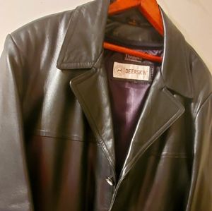 Vintage Deerskin Leather Coat